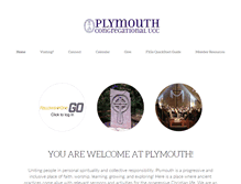 Tablet Screenshot of plymouthucc.org